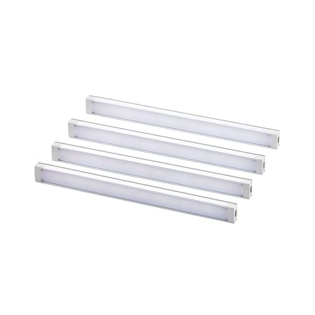 4-Bar Tool-Free Under Cabinet Lighting Kit, Adjustable White Light, 9